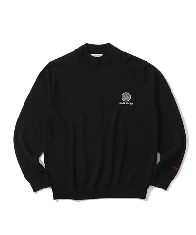 M GN CIRCLE WAPPEN POINT SOLID KNIT CREW LQ3IB04M