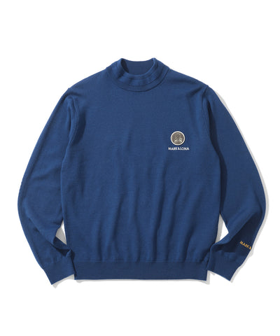 M GN CIRCLE WAPPEN POINT SOLID KNIT CREW LQ3IB04M