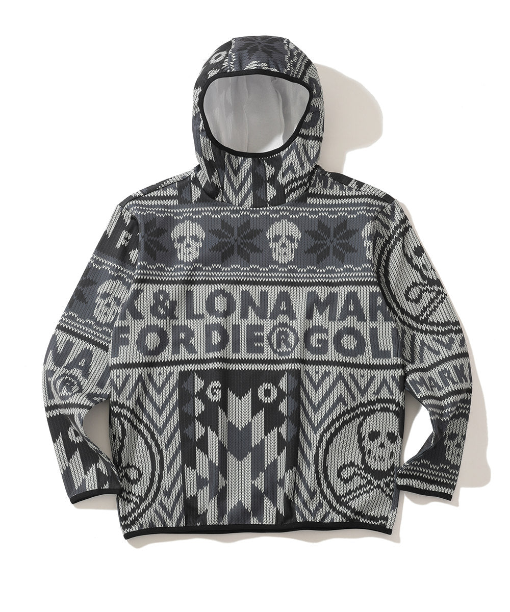 M GN ML-NORDIC & GRAPHIC PATTERN HOODIE LQ4IC04M