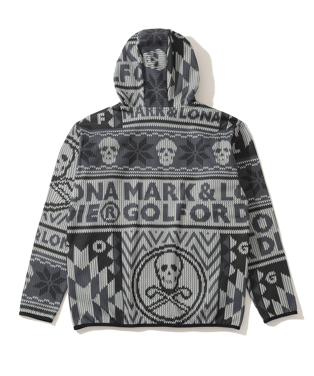 M GN ML-NORDIC & GRAPHIC PATTERN HOODIE LQ4IC04M