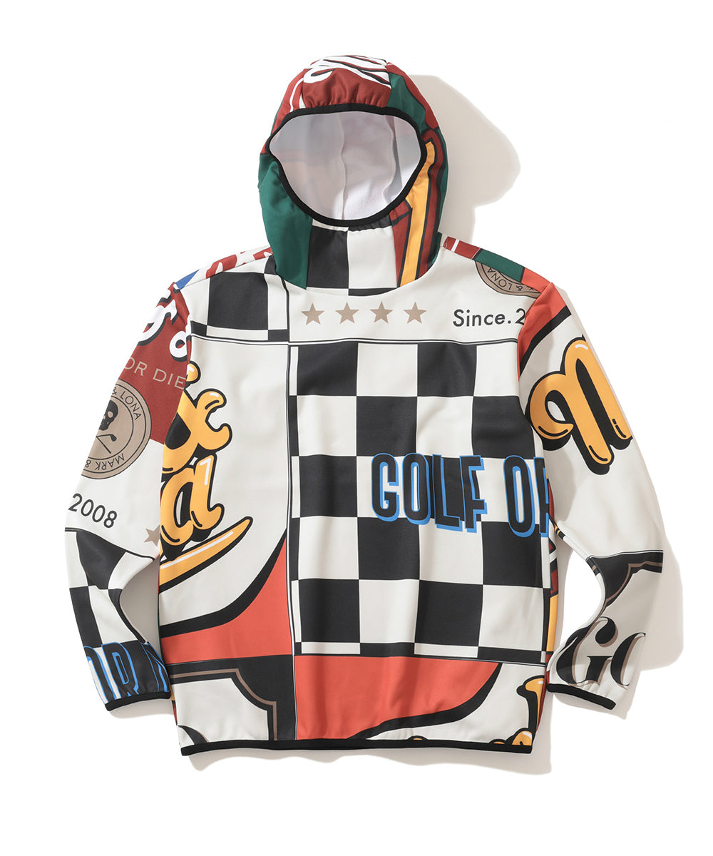 M GN ML-NORDIC & GRAPHIC PATTERN HOODIE LQ4IC04M