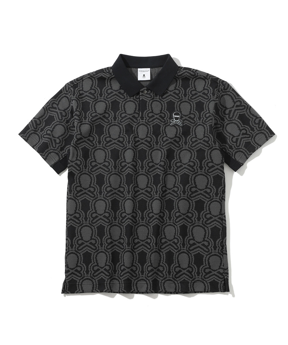 M GN BLANK SKULL PATTERN JQD SS POLO LQ3IX05M