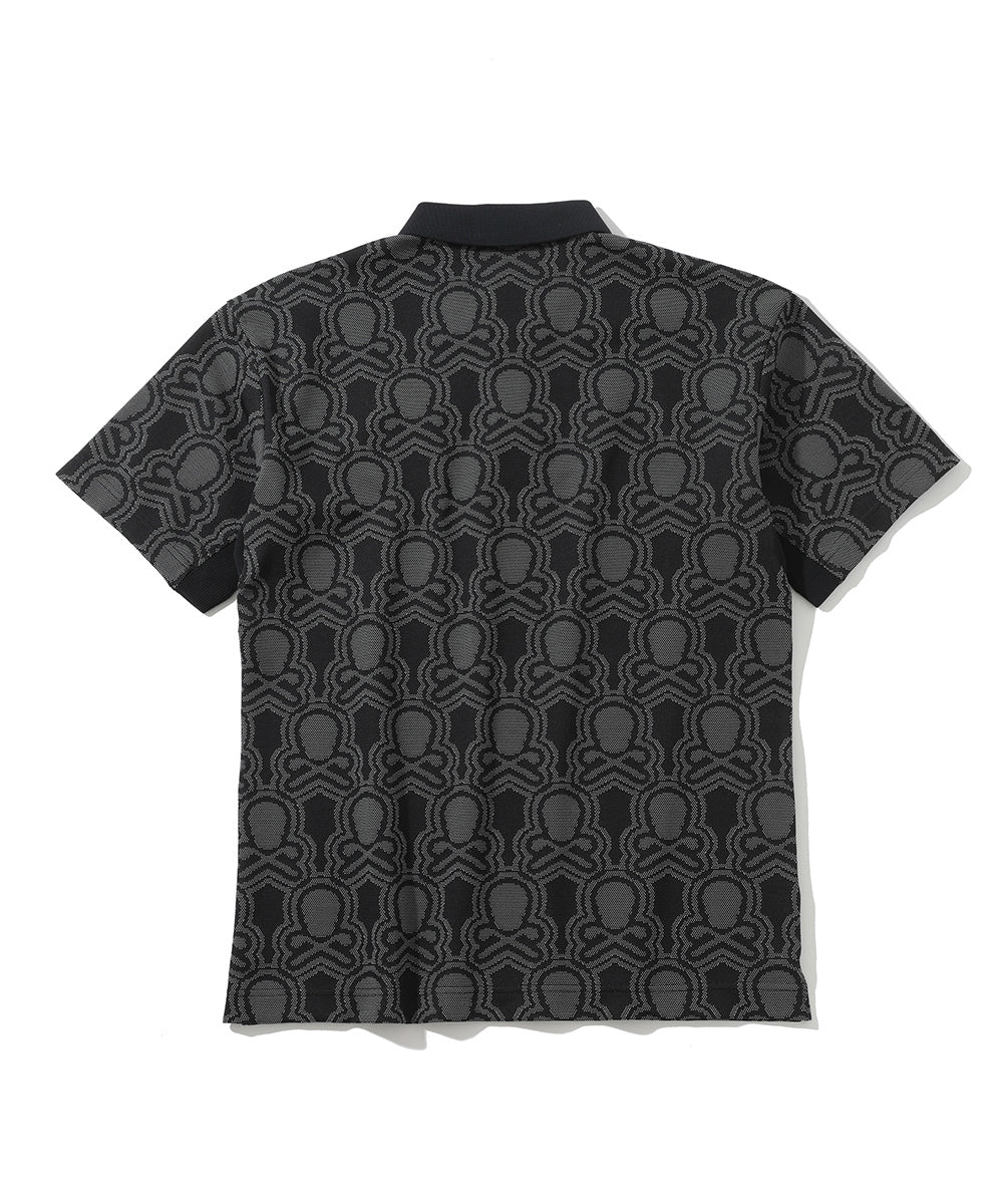 M GN BLANK SKULL PATTERN JQD SS POLO LQ3IX05M