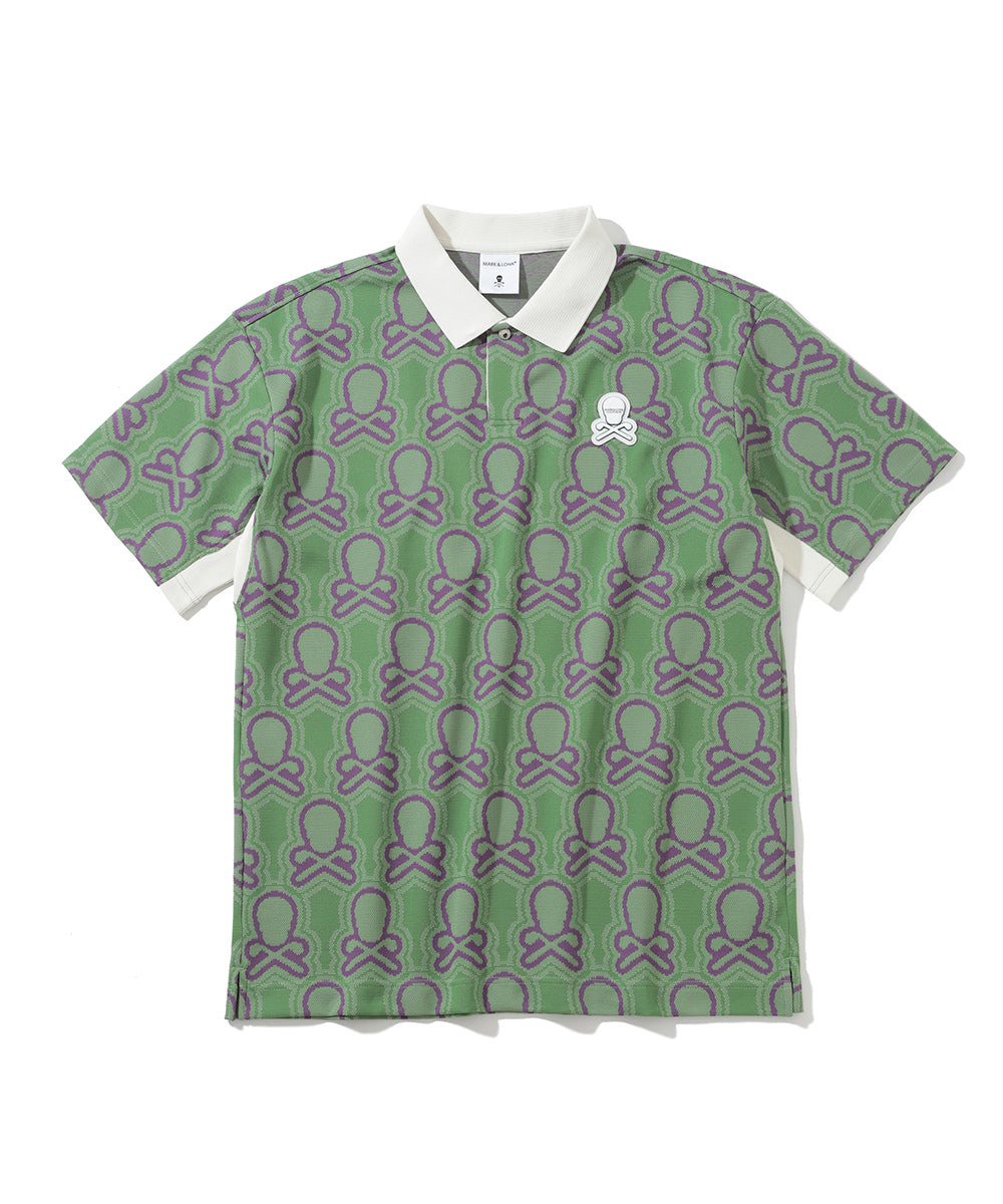 M GN BLANK SKULL PATTERN JQD SS POLO LQ3IX05M