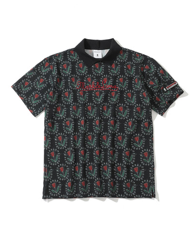 M GN GRAPHIC PATTERN BUTTONLESS SS POLO LQ3IX06M