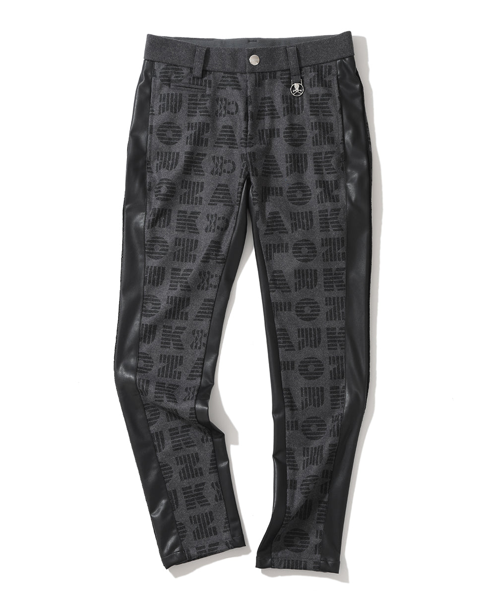 M GN LOGO PATTERN & LEATHER PATCH PANTS LQ4IT16M