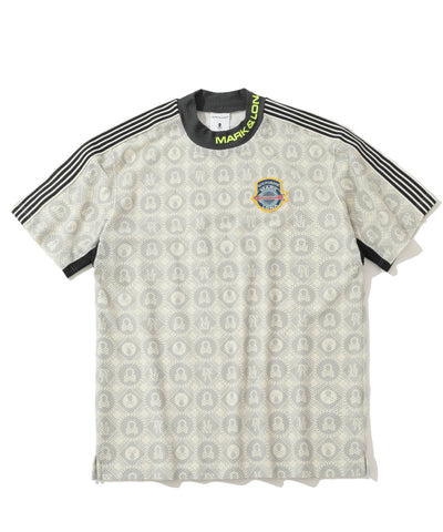 M GN CIRCLE SKULL PATTERN MOCK-NECK SS T-SHIRTS LR2IA12M