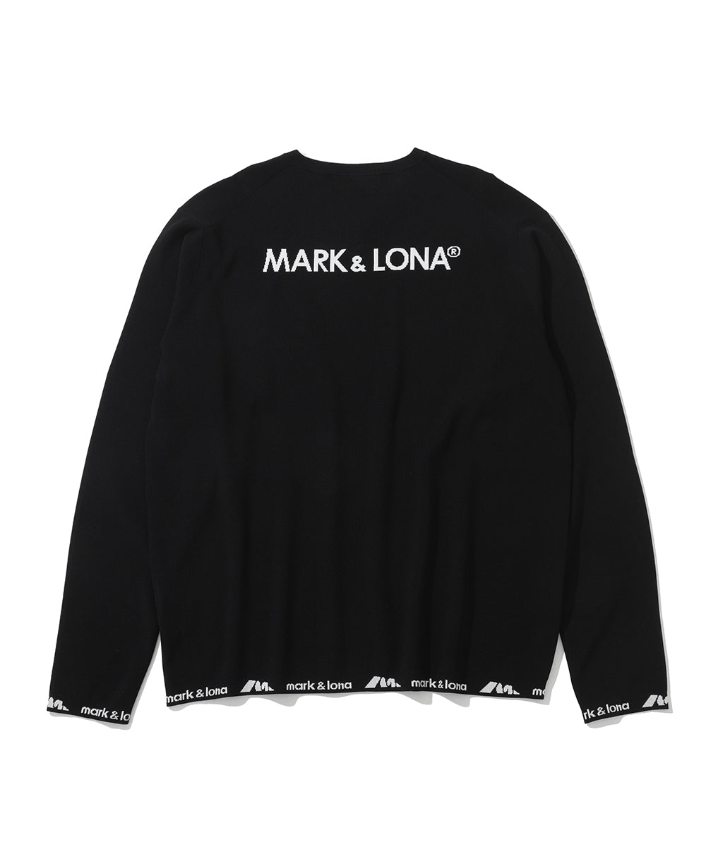 M GN BLANK SKULL LOGO POINT V-NECK KNIT LR1IB01M