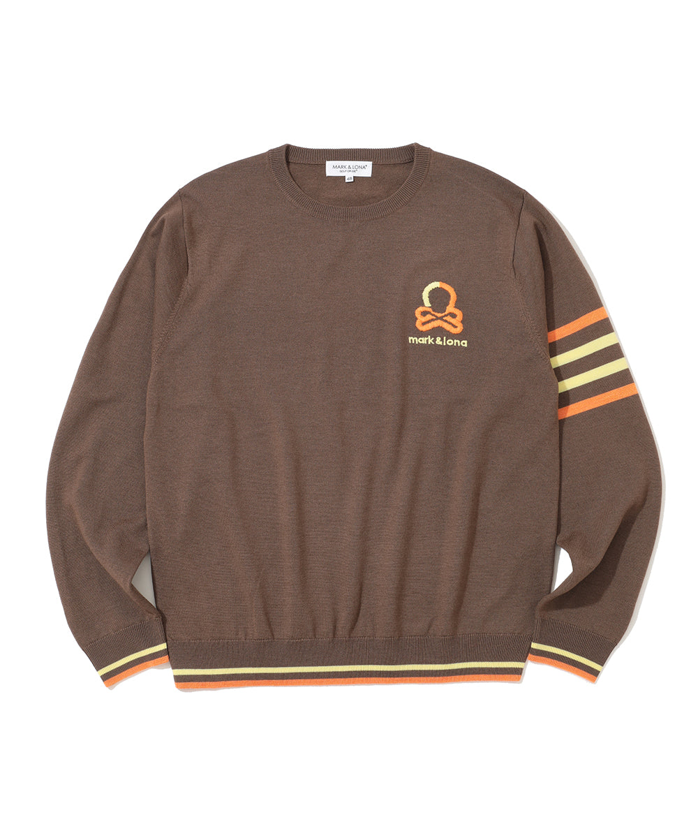 M GN BLANK SKULL POINT CREW KNIT LR3IB01M