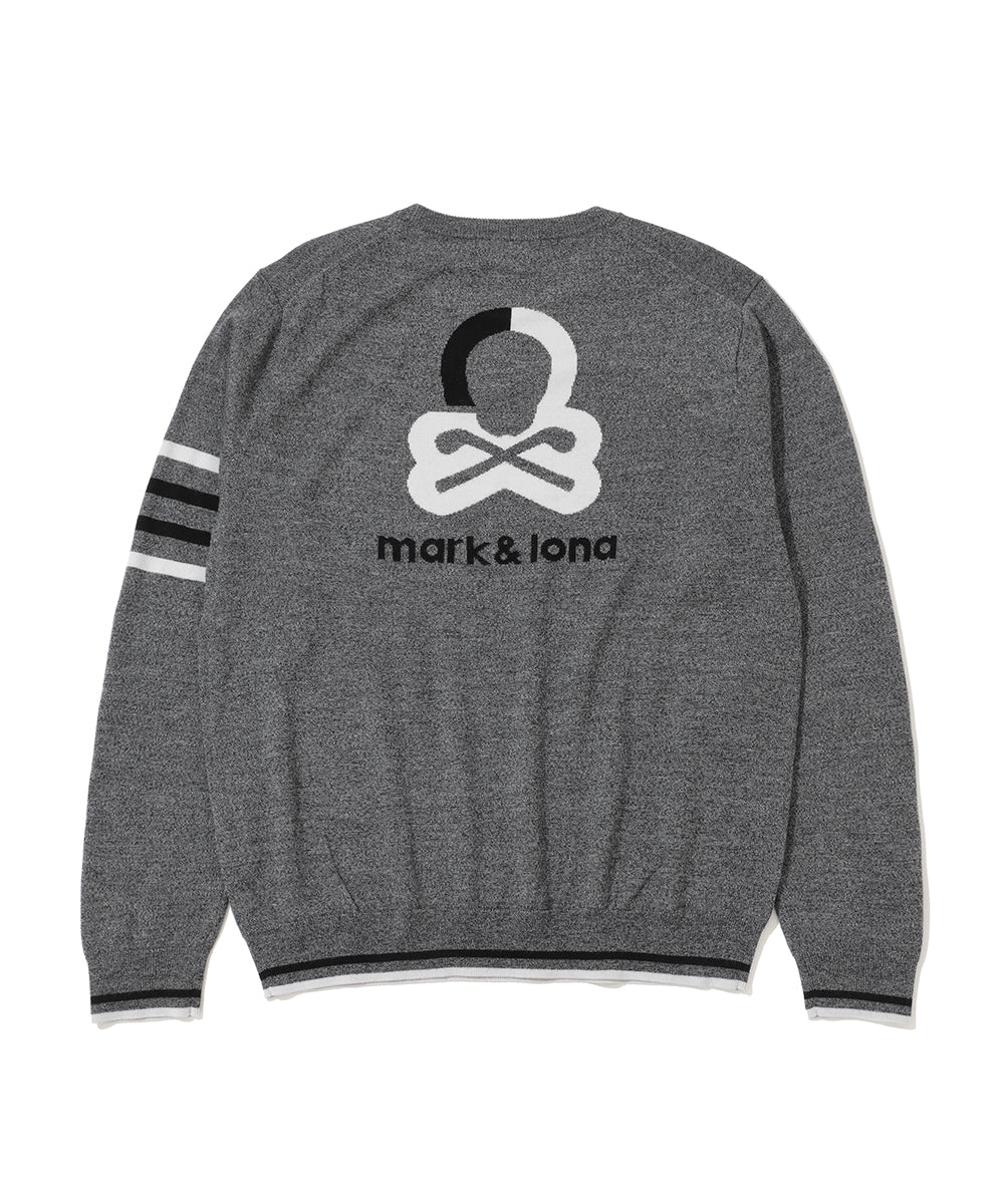 M GN BLANK SKULL POINT CREW KNIT LR3IB01M
