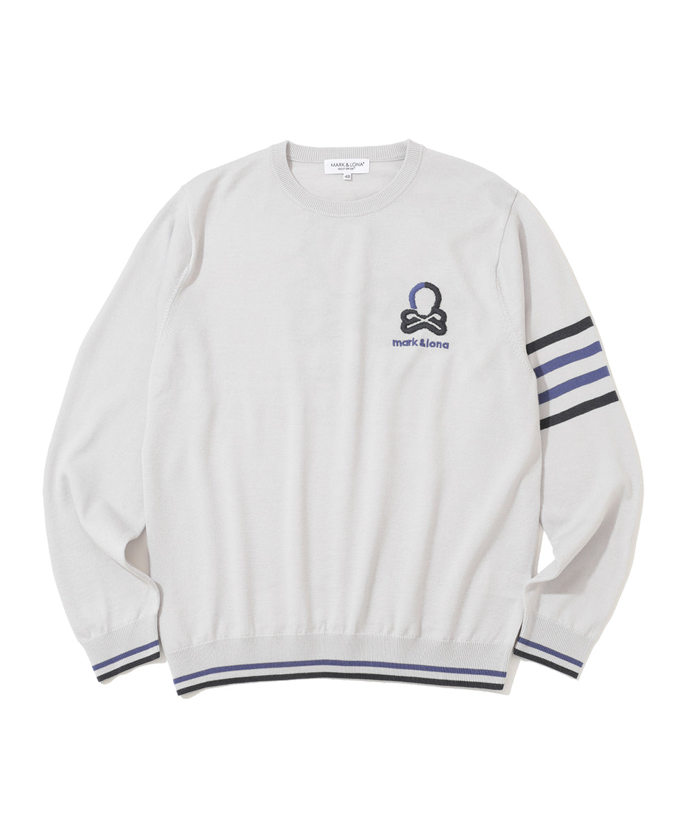 M GN BLANK SKULL POINT CREW KNIT LR3IB01M