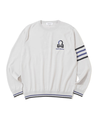 M GN BLANK SKULL POINT CREW KNIT LR3IB01M