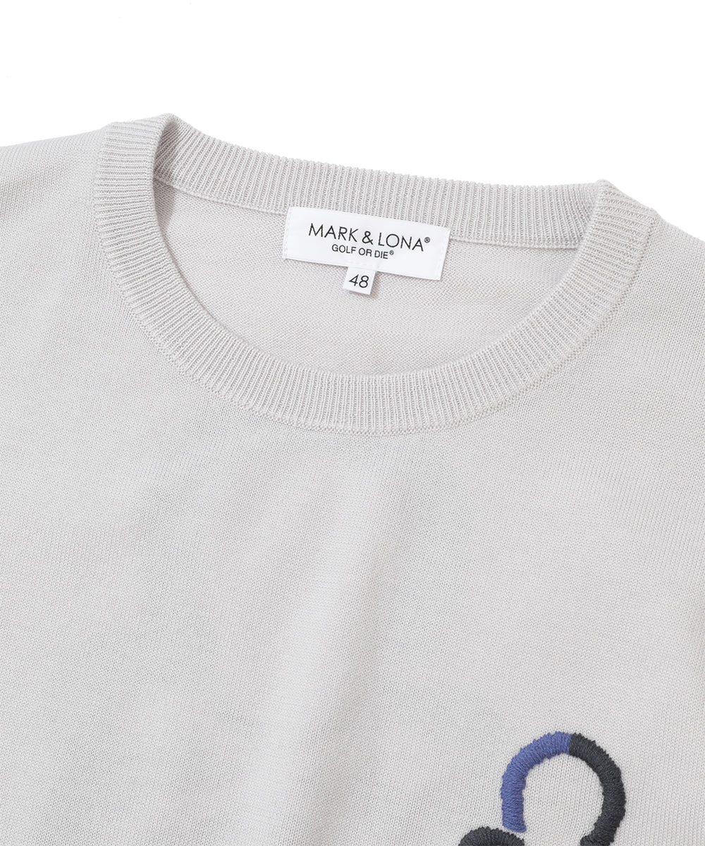 M GN BLANK SKULL POINT CREW KNIT LR3IB01M