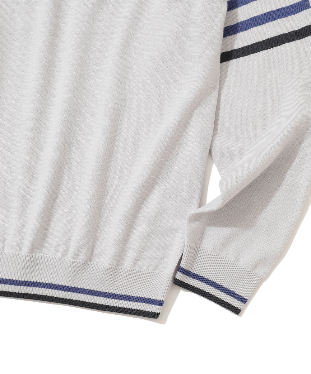 M GN BLANK SKULL POINT CREW KNIT LR3IB01M