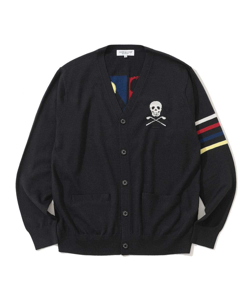 M GN BACK LOGO POINT KNIT CARDIGAN LR3IB02M