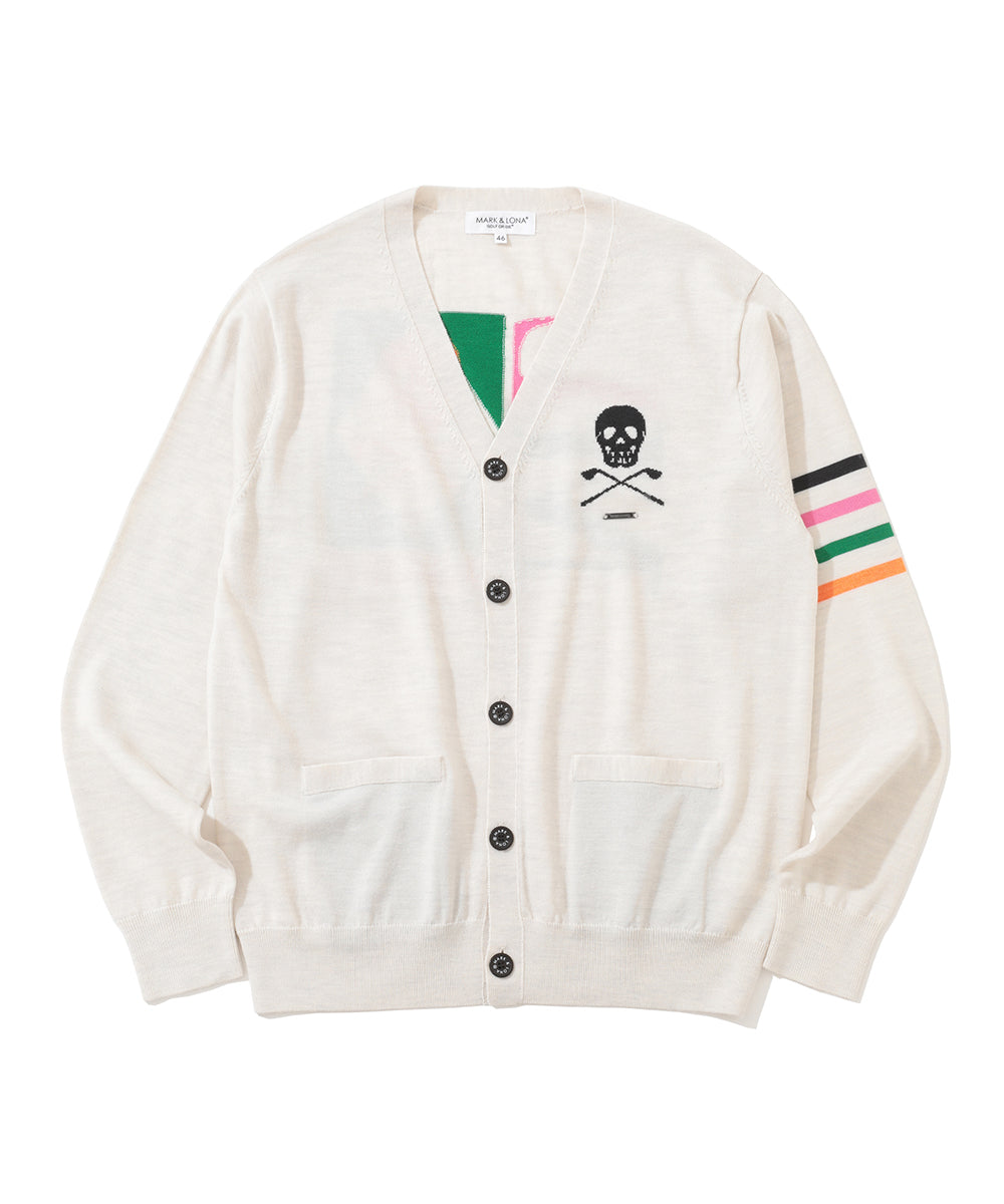 M GN BACK LOGO POINT KNIT CARDIGAN LR3IB02M