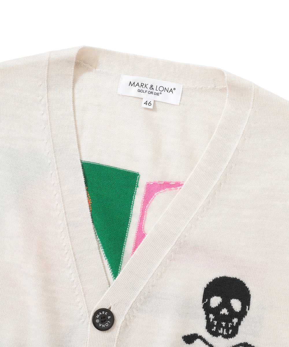 M GN BACK LOGO POINT KNIT CARDIGAN LR3IB02M