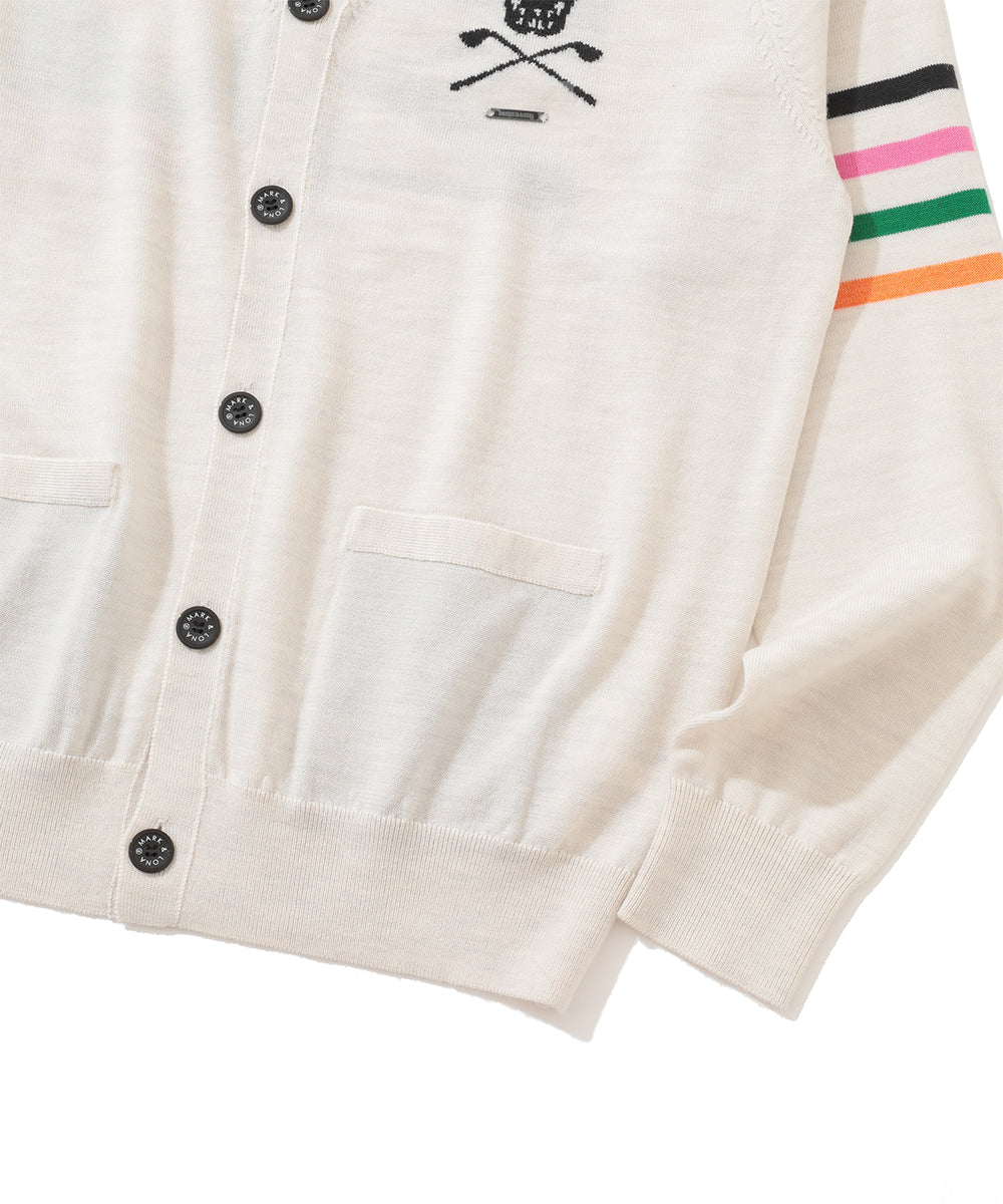 M GN BACK LOGO POINT KNIT CARDIGAN LR3IB02M