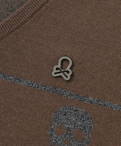 M GN SKULL LINE KNIT VEST LR3IV03M