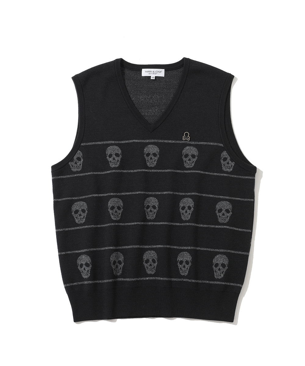 M GN SKULL LINE KNIT VEST LR3IV03M