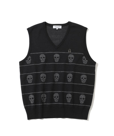 M GN SKULL LINE KNIT VEST LR3IV03M
