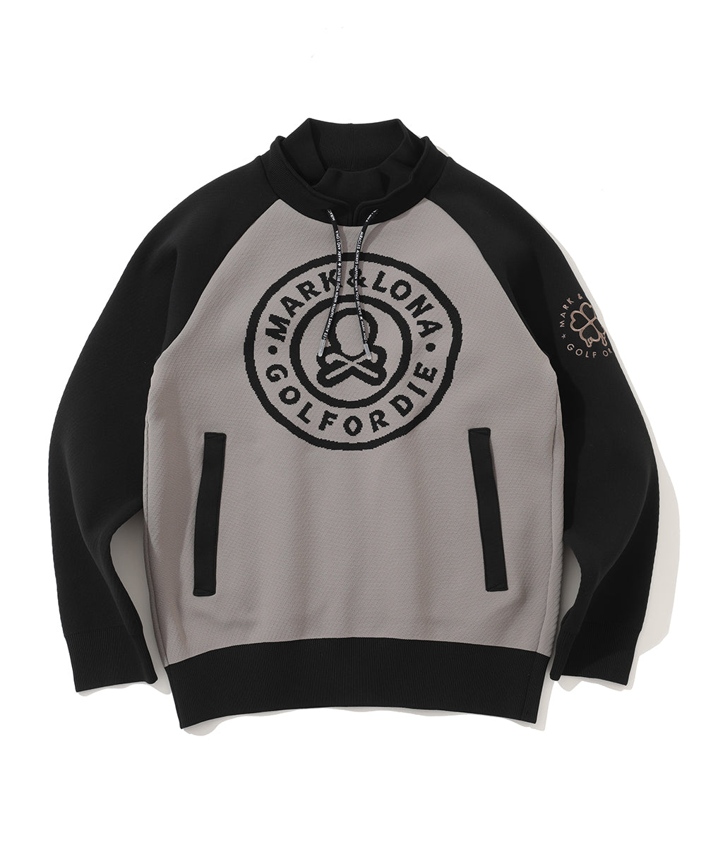 M GN BIG CIRCLE LOGO POINT KNIT HOODIE LR3IB04M