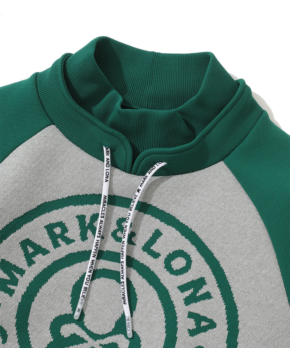 M GN BIG CIRCLE LOGO POINT KNIT HOODIE LR3IB04M