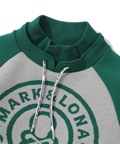 M GN BIG CIRCLE LOGO POINT KNIT HOODIE LR3IB04M