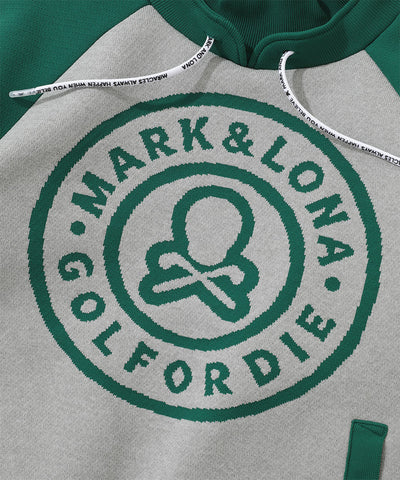 M GN BIG CIRCLE LOGO POINT KNIT HOODIE LR3IB04M