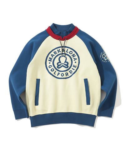 M GN BIG CIRCLE LOGO POINT KNIT HOODIE LR3IB04M