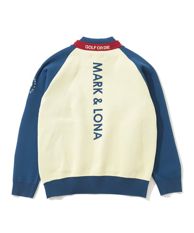 M GN BIG CIRCLE LOGO POINT KNIT HOODIE LR3IB04M