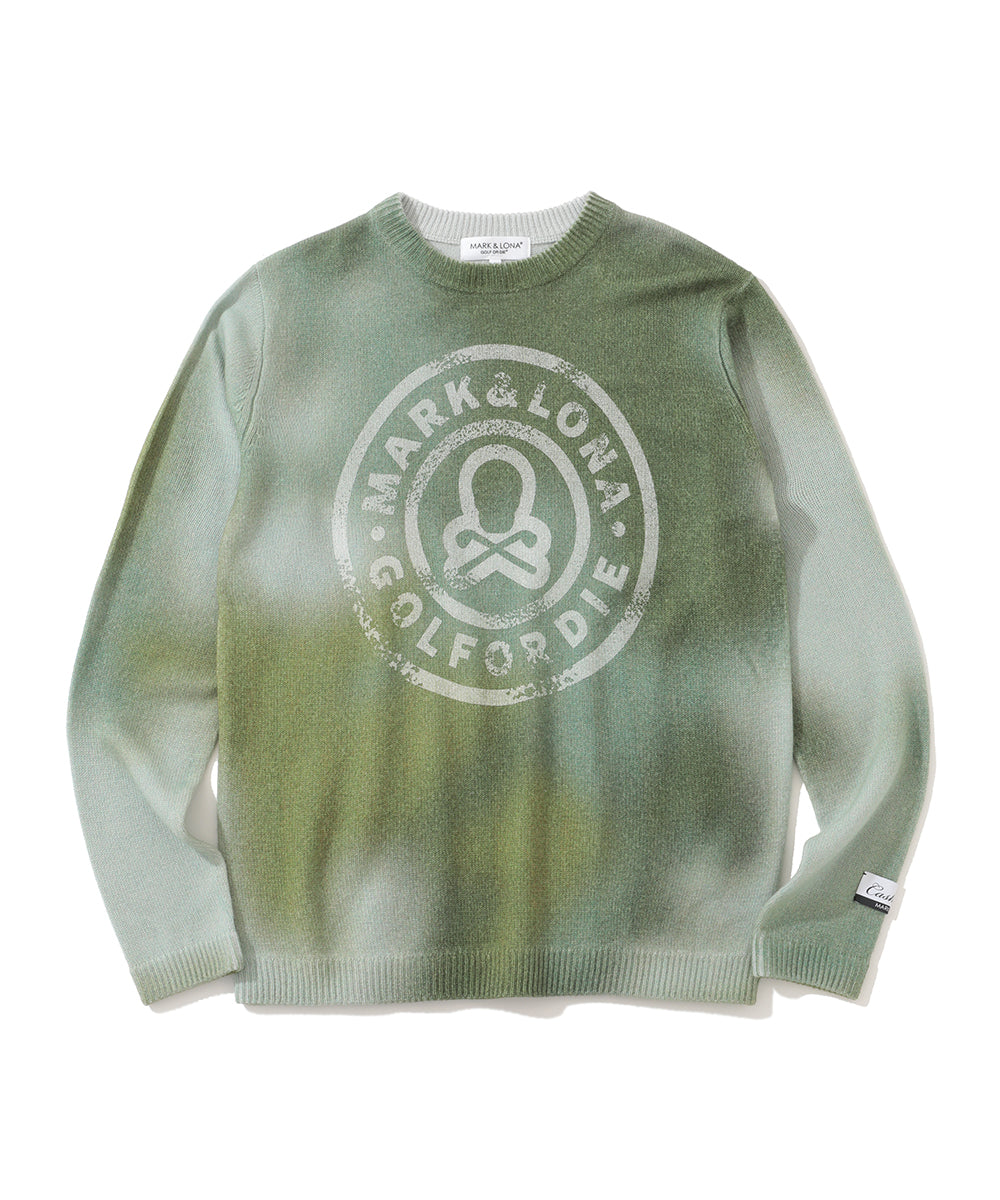 M GN TIE-DYE CASHMERE CREW KNIT LR4IB08M