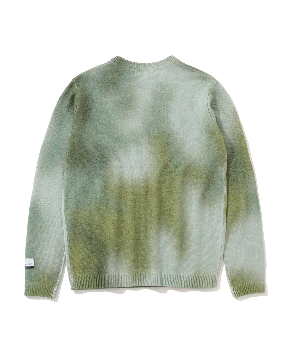 M GN TIE-DYE CASHMERE CREW KNIT LR4IB08M