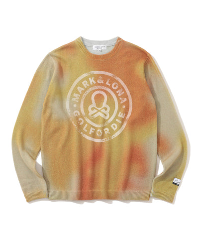 M GN TIE-DYE CASHMERE CREW KNIT LR4IB08M