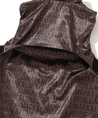 M GN LOGO PATTERN ZIP-UP VEST LR3IV01M
