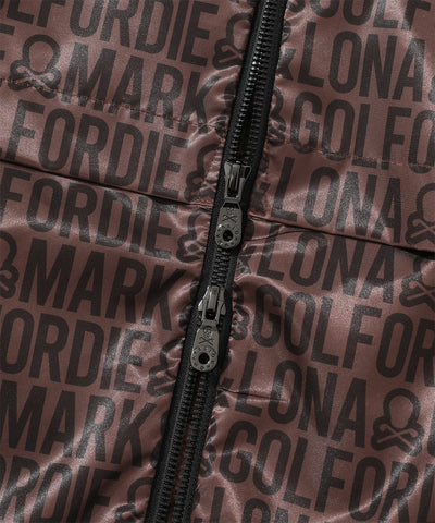 M GN LOGO PATTERN ZIP-UP VEST LR3IV01M