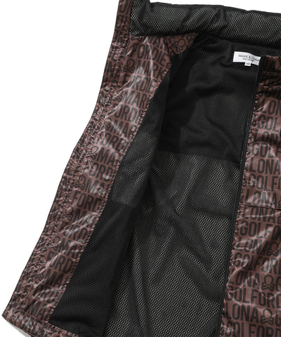 M GN LOGO PATTERN ZIP-UP VEST LR3IV01M