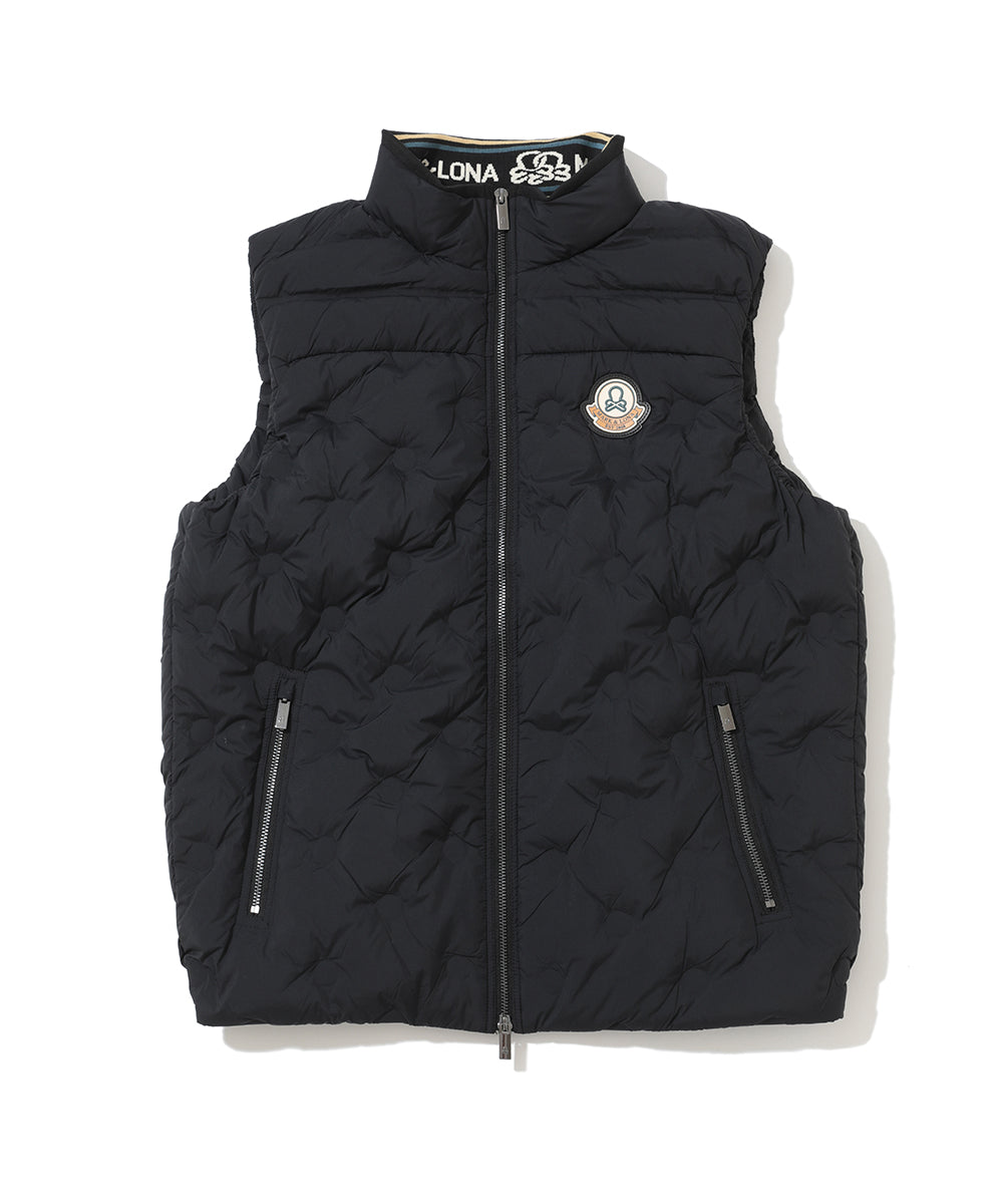 M GN SQUARE QUILT DOWN VEST LR3IV04M