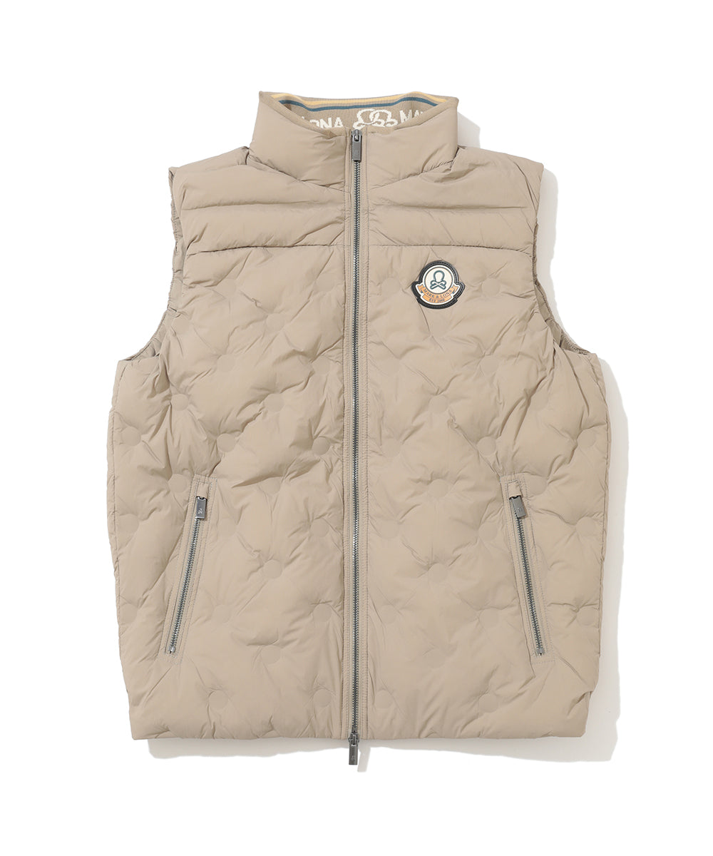 M GN SQUARE QUILT DOWN VEST LR3IV04M