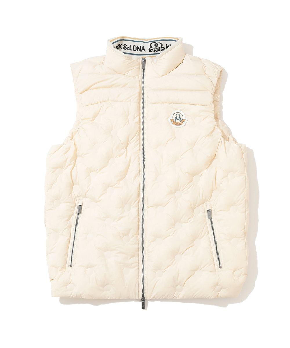 M GN SQUARE QUILT DOWN VEST LR3IV04M