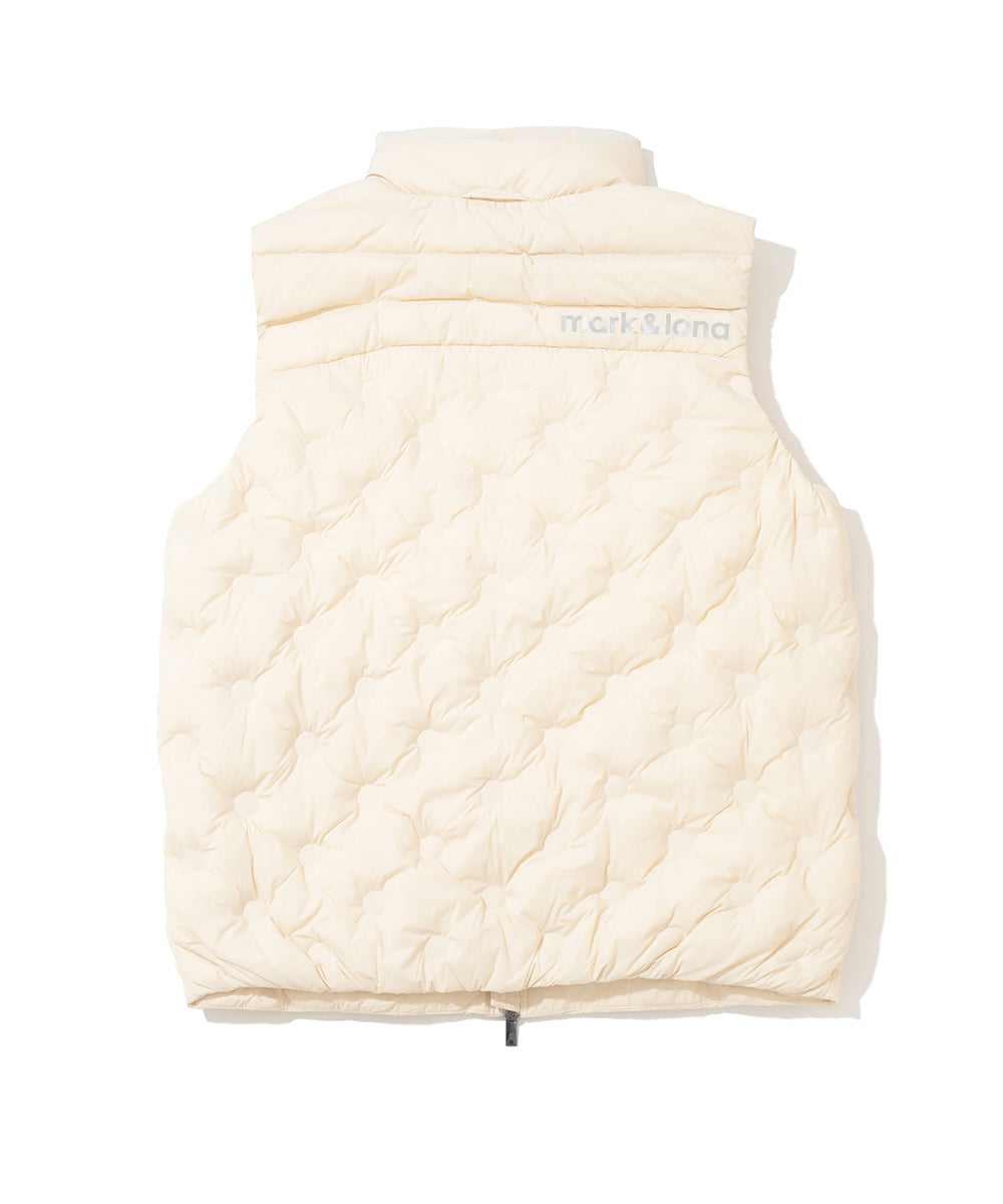 M GN SQUARE QUILT DOWN VEST LR3IV04M