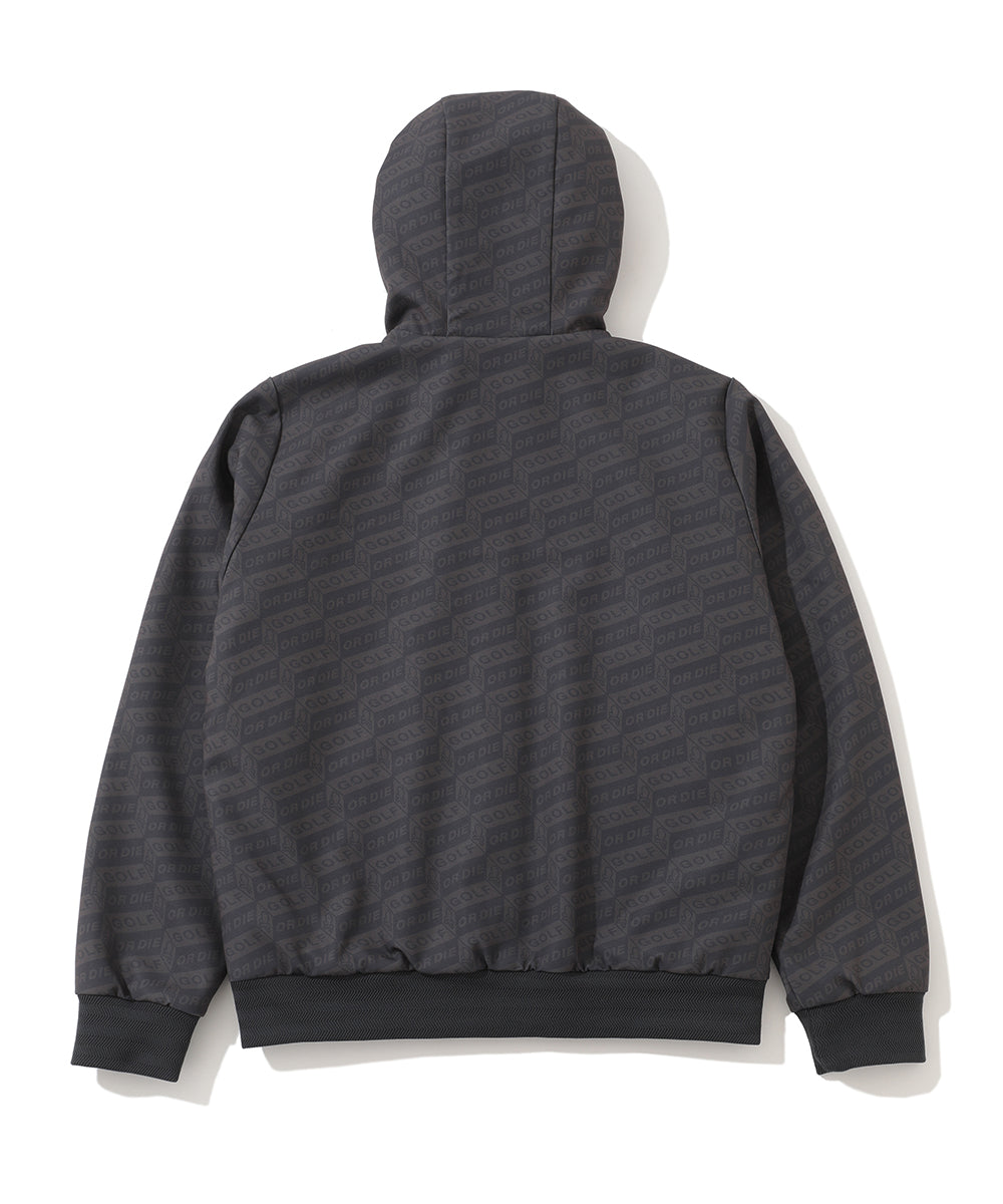 M GN BLOCK PATTERN HOODIE JACKET LR4ID06M