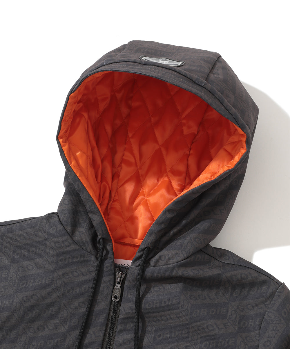 M GN BLOCK PATTERN HOODIE JACKET LR4ID06M