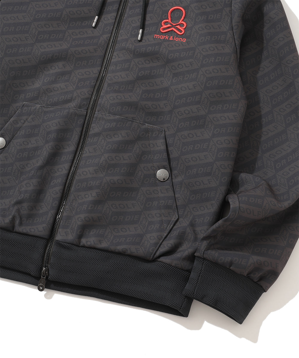 M GN BLOCK PATTERN HOODIE JACKET LR4ID06M