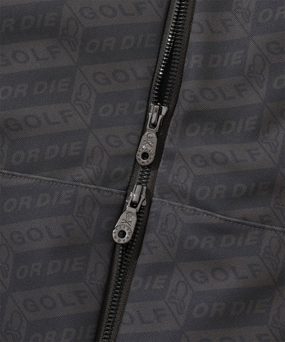 M GN BLOCK PATTERN HOODIE JACKET LR4ID06M