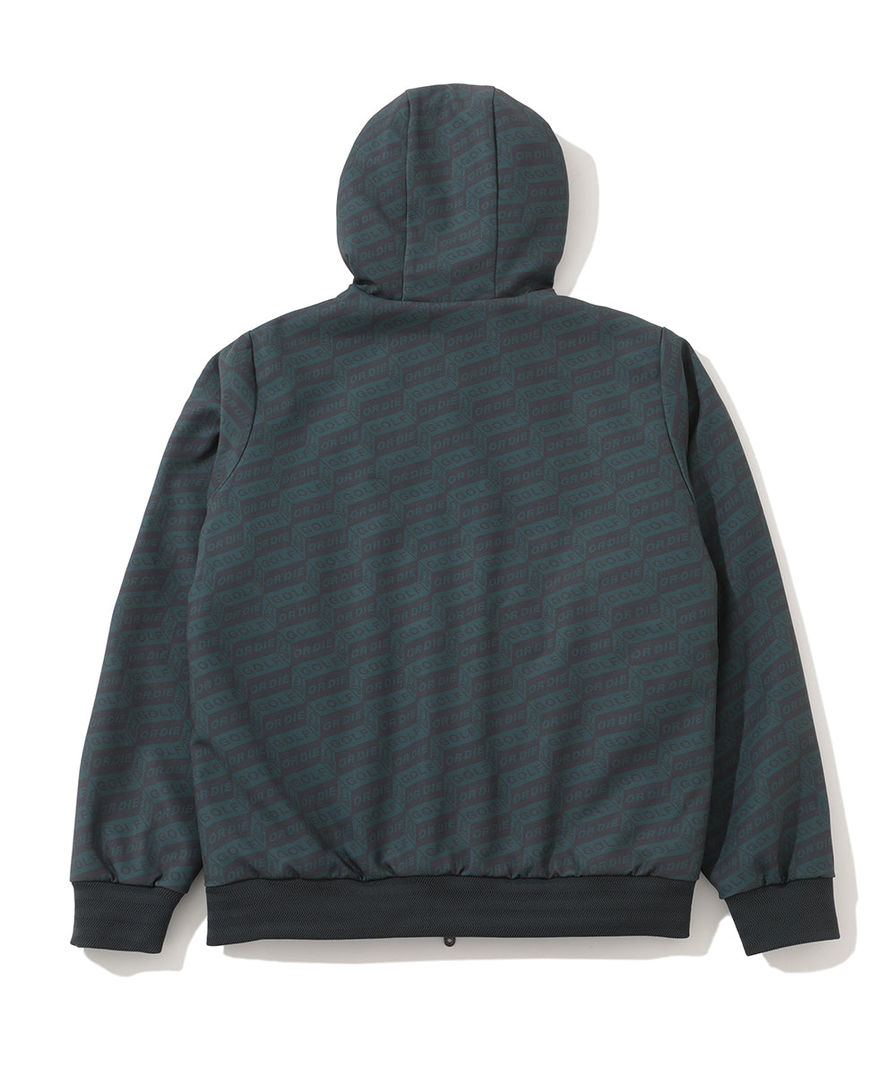 M GN BLOCK PATTERN HOODIE JACKET LR4ID06M