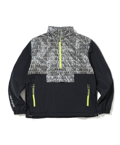 M GN LOGO PATTERN LS HALF-ZIP ANORAK LR4IC07M