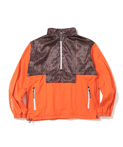 M GN LOGO PATTERN LS HALF-ZIP ANORAK LR4IC07M
