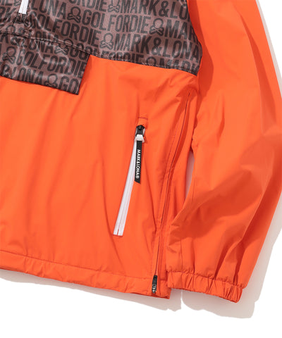 M GN LOGO PATTERN LS HALF-ZIP ANORAK LR4IC07M