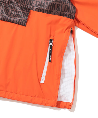 M GN LOGO PATTERN LS HALF-ZIP ANORAK LR4IC07M